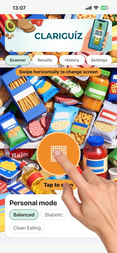 Screenshot of Clariguiz from the App Store